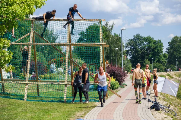 City Plavinas Latvia Run Race People Were Engaged Sports Activities — Stock Photo, Image