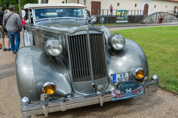 City Cesis Latvia Trip Historic Vehicles Old Historic Cars 2020 — Stock Photo, Image