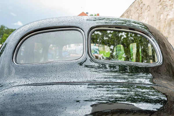 City Cesis Letonia Viaje Vehículos Históricos Coches Históricos Antiguos 2020 — Foto de Stock