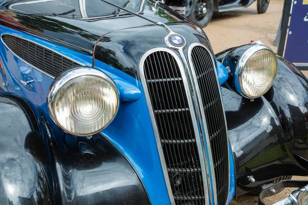 Stadt Cesis Lettland Eine Fahrt Historischer Fahrzeuge Alte Historische Autos — Stockfoto