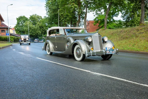 City Cesis Latvia Trip Historic Vehicles Old Historic Cars 2020 — Stock Photo, Image