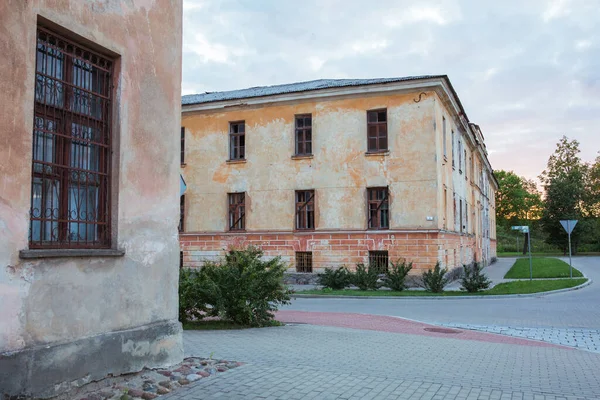 Ciudad Daugavpils Letonia Antiguo Castillo Ruinas Ladrillo Rojo Fotografía Viaje — Foto de Stock