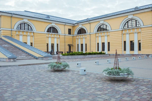 Ciudad Daugavpils Letonia Antiguo Castillo Ruinas Ladrillo Rojo Fotografía Viaje — Foto de Stock