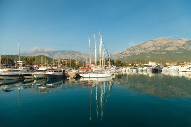 Kemer, Türkiye, 17 Ekim 2018 marina Akdeniz