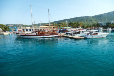 Kemer, Türkiye, 17 Ekim 2018 marina Akdeniz