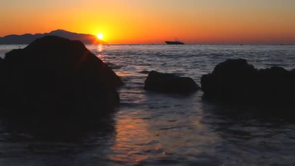 Increíble Amanecer Egipto Isla Tiran Mar Rojo — Vídeo de stock