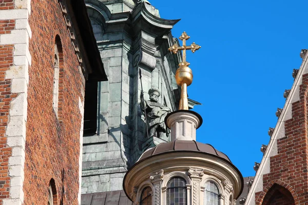 Krakow Polonya Nisan 2012 Aziz Stanislaus Katedrali Vaclav Wawel Castle — Stok fotoğraf