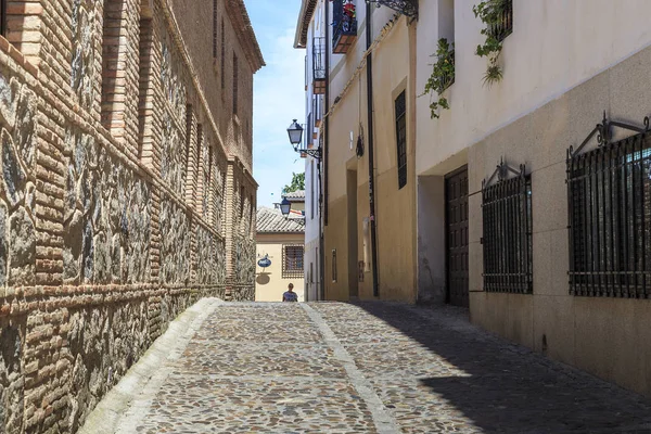 Toledo Spanje Mei 2017 Het Een Van Oudste Straten Van — Stockfoto