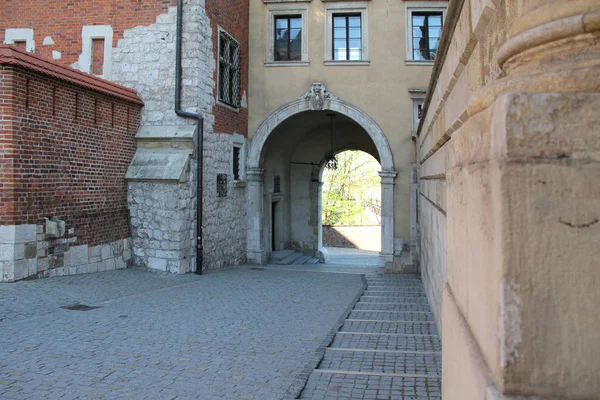 Krakow Poland April 2012 Wazow Gate Oldest Surviving Gate Wawel — Stock Photo, Image