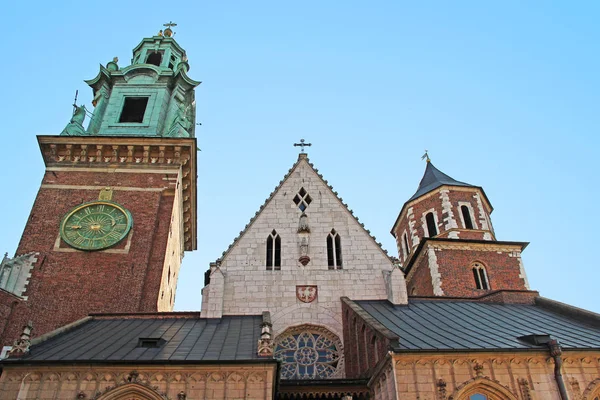 Krakow Pologne Avril 2012 Est Sommet Cathédrale Des Saints Stanislas — Photo