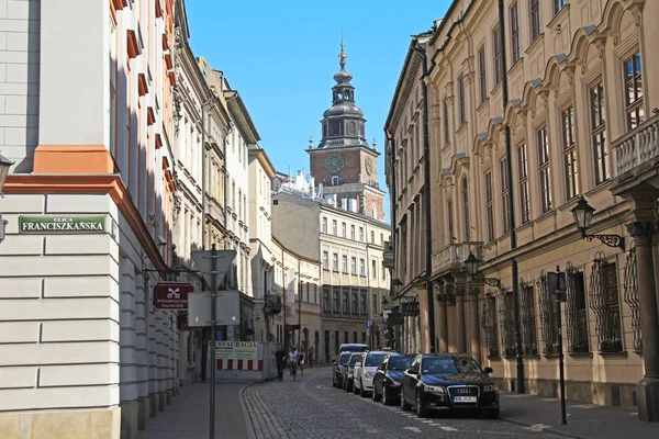 Krakow Poland April 2012 One Streets Historic Center City — Stock Photo, Image