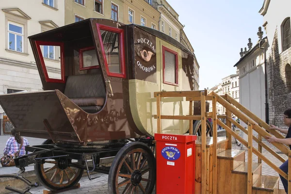 Krakow Poland April 2012 Installation Museum Form Old Mail Coach — Stock Photo, Image