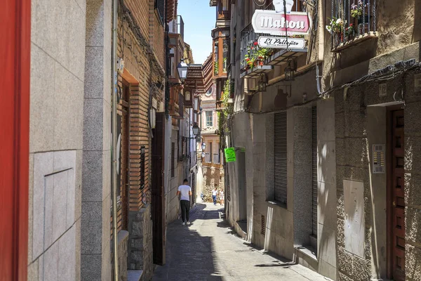 Toledo Spagna Maggio 2017 Una Delle Strade Più Antiche Una — Foto Stock