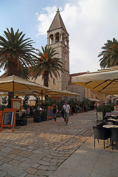 Trogir Kroatien September 2016 Ist Eine Gepflasterte Straße Der Altstadt — Stockfoto