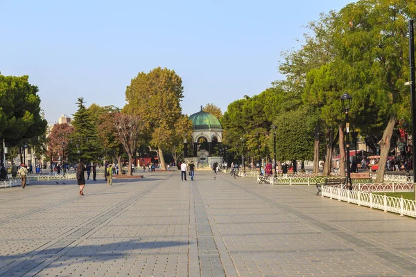 Istanbul Turkey September 2017 German Fountain Former Hippodrome Sultanahmet Square — Stock Photo, Image