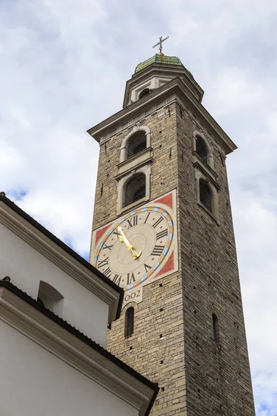 Lugano Itália Maio 2018 Esta Torre Sineira Catedral São Lourenço — Fotografia de Stock