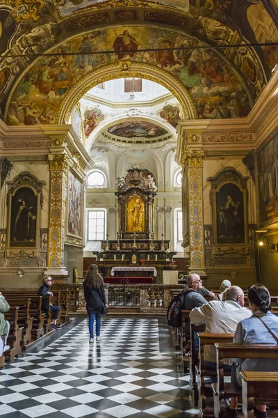 Lugano Switzerland May 2018 Interior Church Holy Roch — Stock Photo, Image