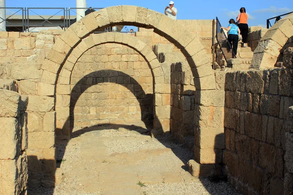 Caesarea Israele Maggio 2011 Questi Sono Resti Conservati Degli Edifici — Foto Stock