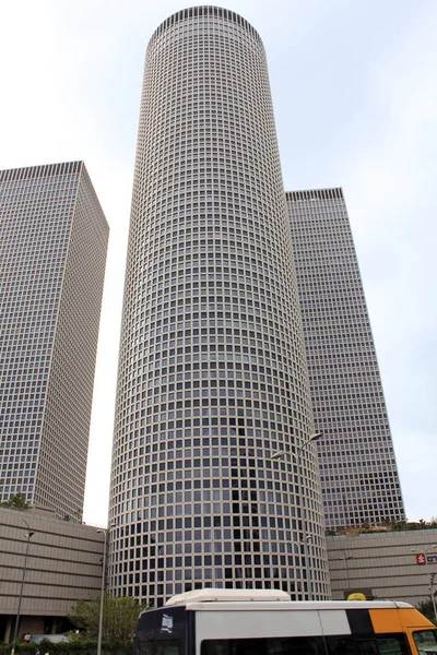 Tel Aviv Izrael 2011 Május Azrieli Központ Komplexuma Három Torony — Stock Fotó