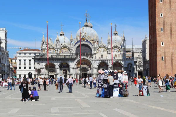 Venice Italy May 2018 Central Square City Basilica San Marco — Stock Photo, Image