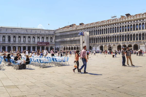 Venice Olaszország 2018 Május Szent Márk Tér Város Főbb Történelmi — Stock Fotó