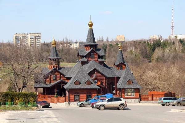 Charkow Ukraine Januar 2019 Dies Ist Die Neue Hölzerne Kirche — Stockfoto