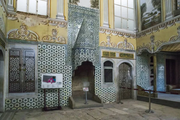 Istambul Turkey September 2017 Room Valide Mother Sultan Harem Topkapi — Stock Photo, Image