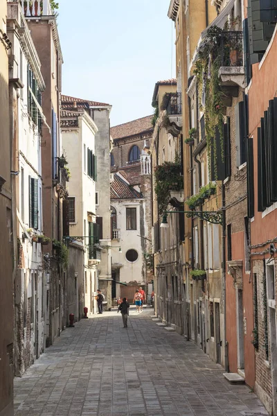 Venecia Italia Septiembre 2018 Esta Una Calle Residencial Distrito San — Foto de Stock