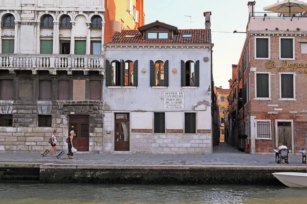 Cannaregio Canal Quay, Benátky — Stock fotografie