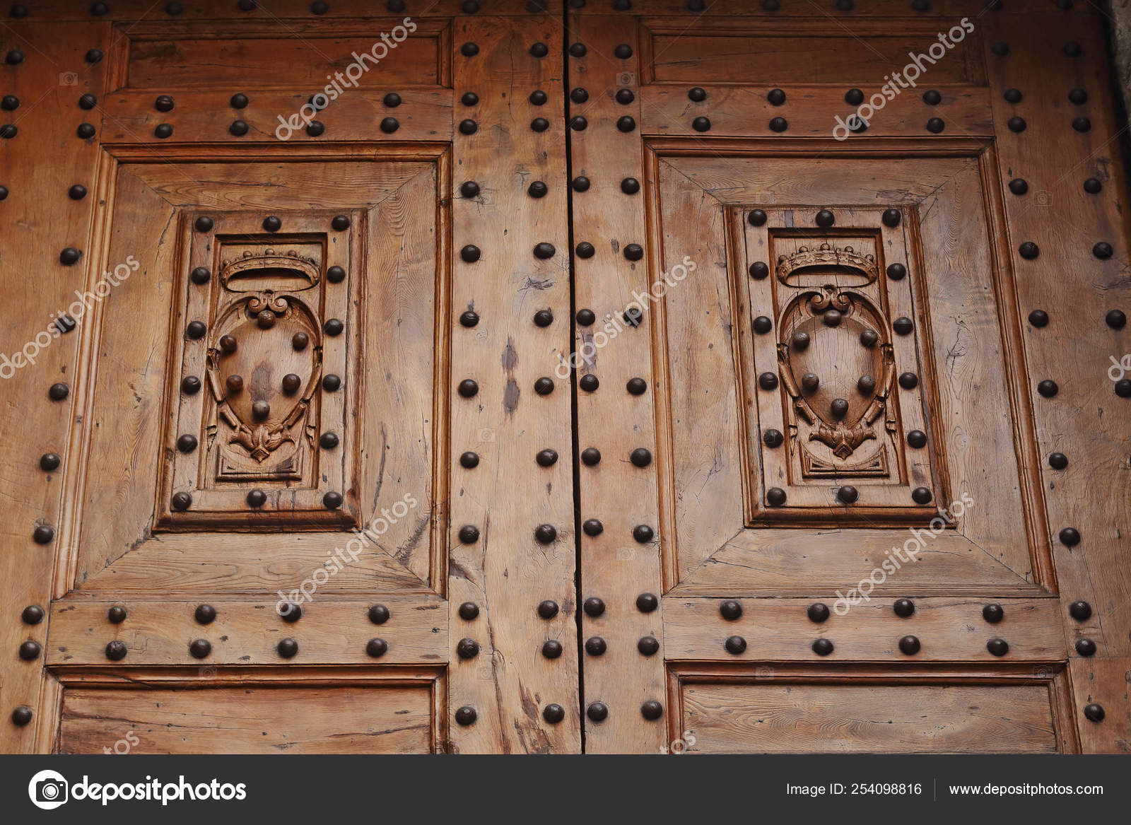 Detail Of The Door In The Basilica Of San Lorenzo Florence
