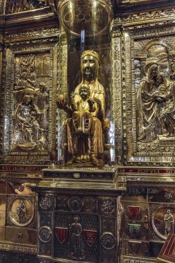 Siyah Virgin, manastır Montserrat, İspanya