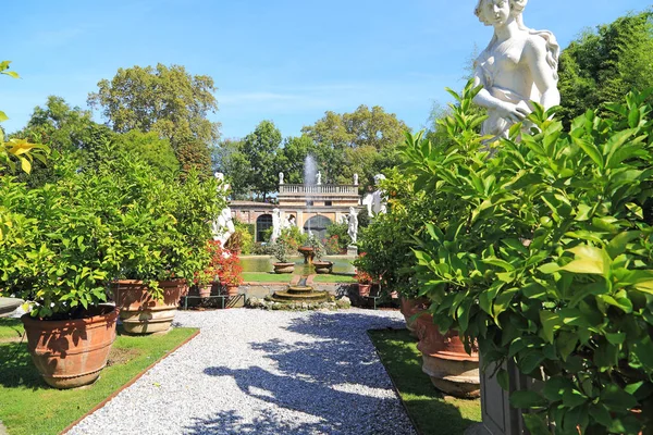 Jardín barroco del Palazzo Pfanner, Lucca, Italia —  Fotos de Stock