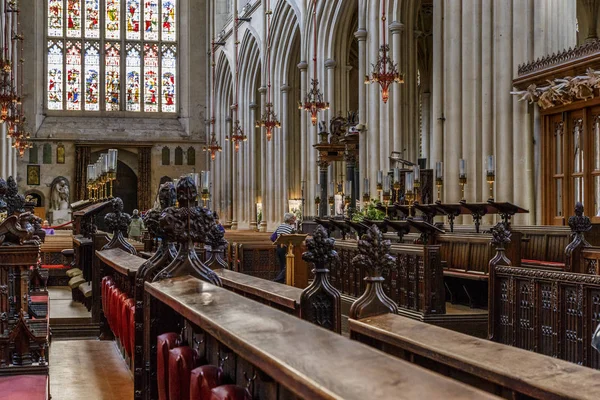 Bath Abbey'in ana nef'i, İngiltere — Stok fotoğraf