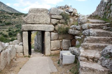 Harabeleri antik Mycenae, Yunanistan