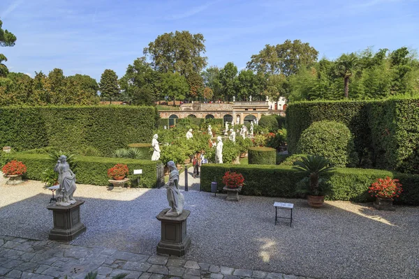 Barokke tuin van Palazzo Pfanner, Lucca, Italië — Stockfoto