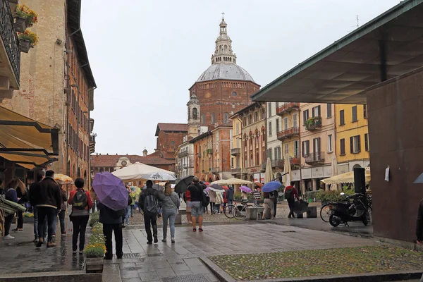 Yağmurda Pavia (İtalya) — Stok fotoğraf