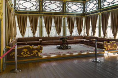 Topkapı'nın dördüncü avlusu içinde Pavilion Kanepe'nin iç