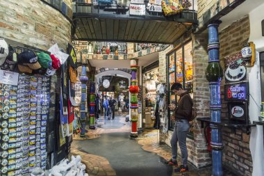 Galeri Art Nouveau tarzında bir iç parçası 