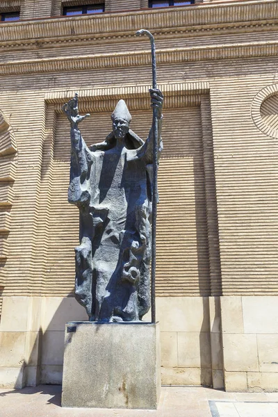 Monumento a Dom San Valero, Padroeiro de Zaragoza, Espanha — Fotografia de Stock