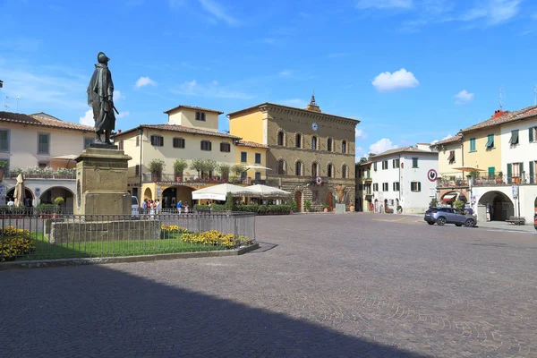 Matteotti Meydanı Greve, Chianti, Toskana, İtalya — Stok fotoğraf