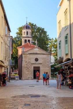 ZADAR, CROATIA - 14 Eylül 2016: Burası Sağlık Bakiresi Katolik Kilisesi.