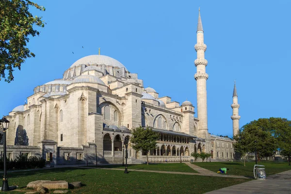 Istanbul Turquia Setembro 2017 Esta Famosa Mesquita Suleymaniye Construída Século — Fotografia de Stock