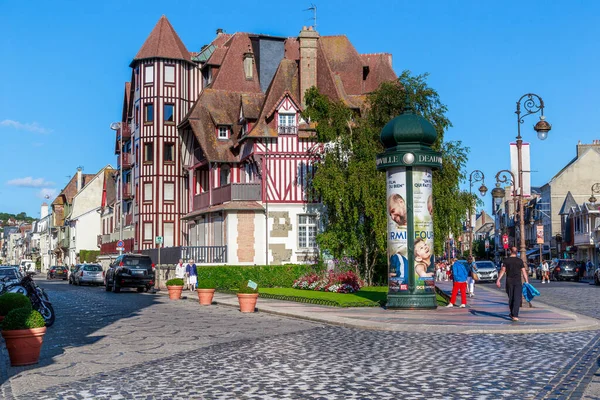 Deauville França Setembro 2019 Esta Uma Arquitetura Estilizada Medieval Uma — Fotografia de Stock