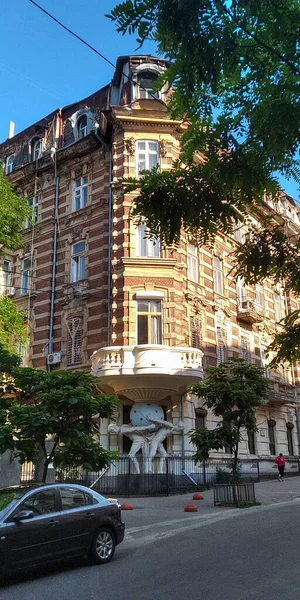 Odessa Ukraine Haziran 2019 Atlante Olarak Adlandırılan Art Nouveau Stilindeki — Stok fotoğraf