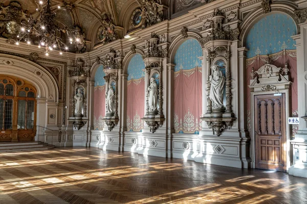 Fecamp France September 2019 Hall Abbots Benedictine Palace Built Eclectic — Stock Photo, Image