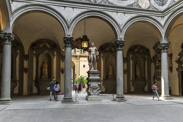 Firenze Italia Settembre 2018 Questo Cortile Interno Dello Storico Palazzo — Foto Stock