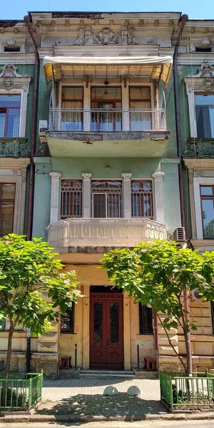 Odessa Ukraine June 2019 Fragment Facade One Historic Houses Shemyakin — Stock Photo, Image