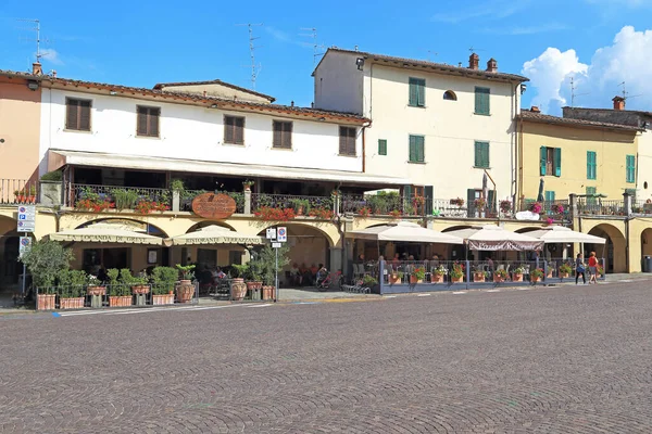 Verde Chianti Italia Septiembre 2018 Estos Son Edificios Históricos Plaza — Foto de Stock