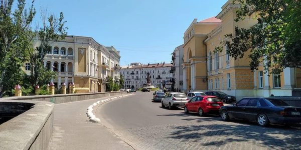 Odessa Ukraine Czerwca 2019 Jest Ulica Historycznym Centrum Miasta Wszystkie — Zdjęcie stockowe