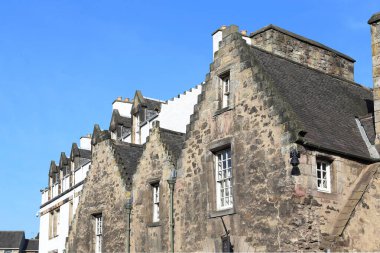 EDINBURGH, GREAT BRITAIN - 10 Eylül 2014: Bu şehrin karakteristik özelliklerine sahip evlerin mimari bir parçasıdır.